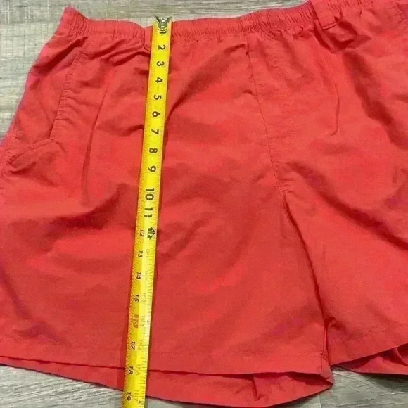 Columbia PFG Back CastGorpcore Fishing Shorts Orange 2XL Mesh Lined Cargo 6" - Picture 10 of 14